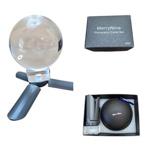MerryNine Photography Crystal‎ Ball A001 with Tripod and Case READ